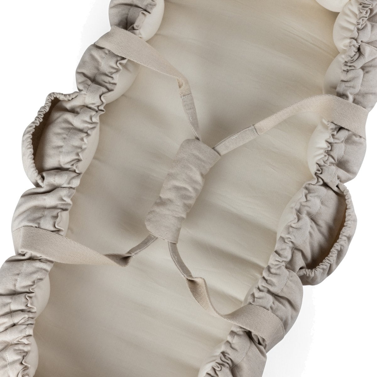 Sebra Babynest 3-i-1 med huv morning beige melange