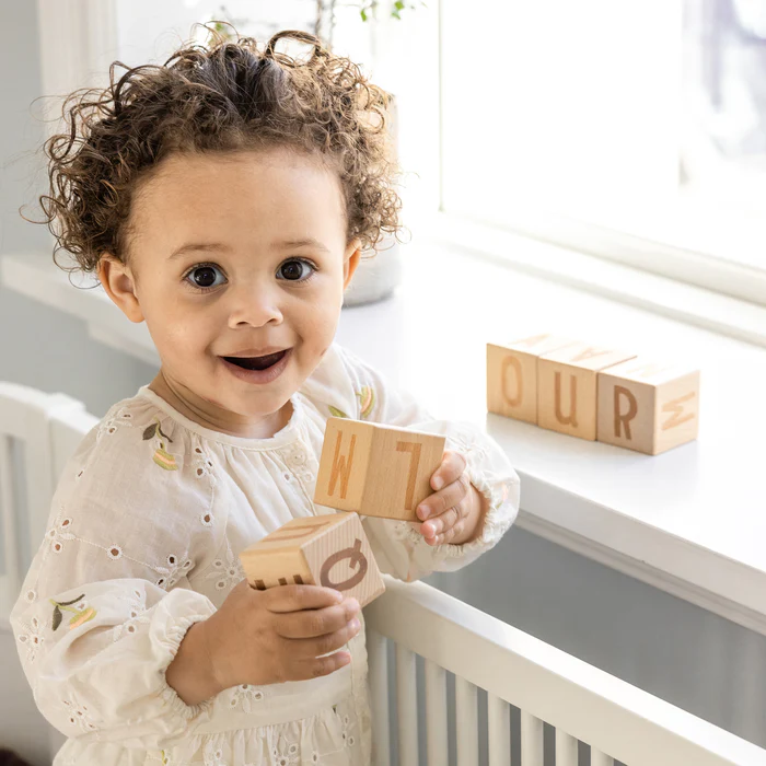 Sebra Alfabetsklossar i Trä