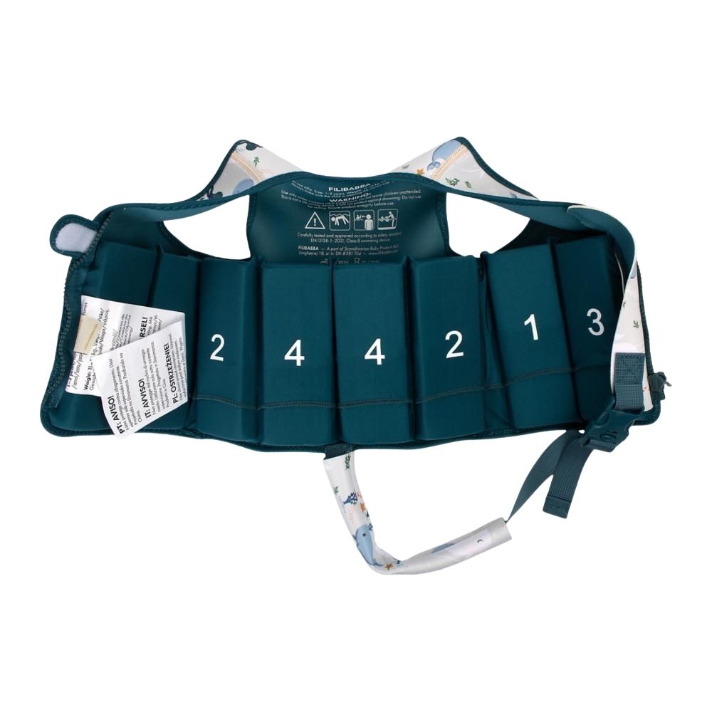 Filibabba Flytväst 1-2 år christian's whale tales