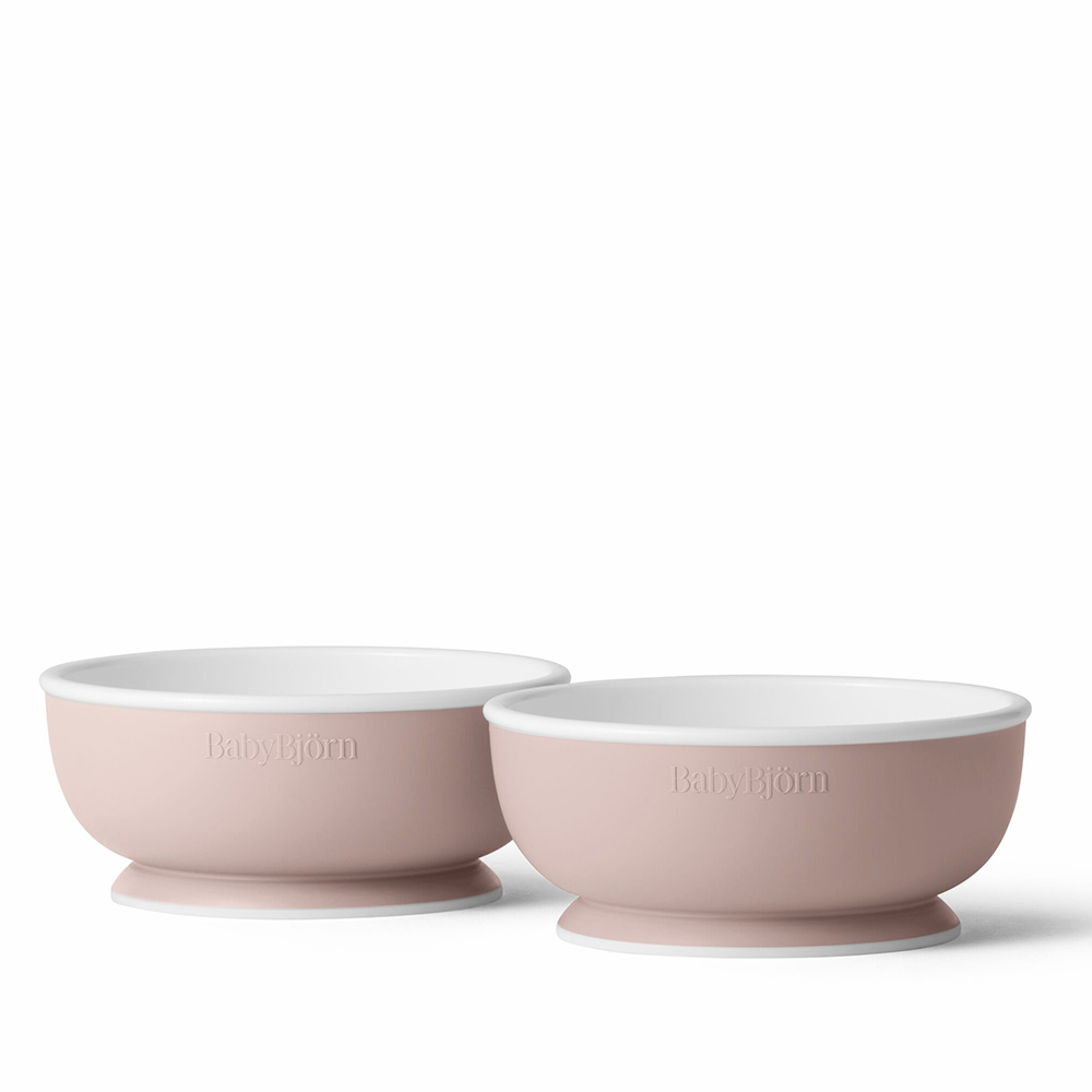 BabyBjörn barnskål 2-pack Powder Pink
