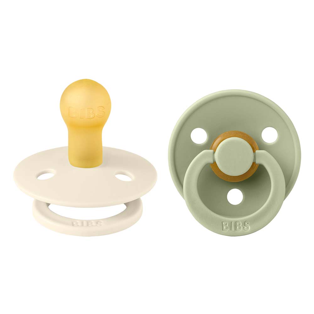 BIBS napp 2-Pack Sage/Ivory 0-6 mån