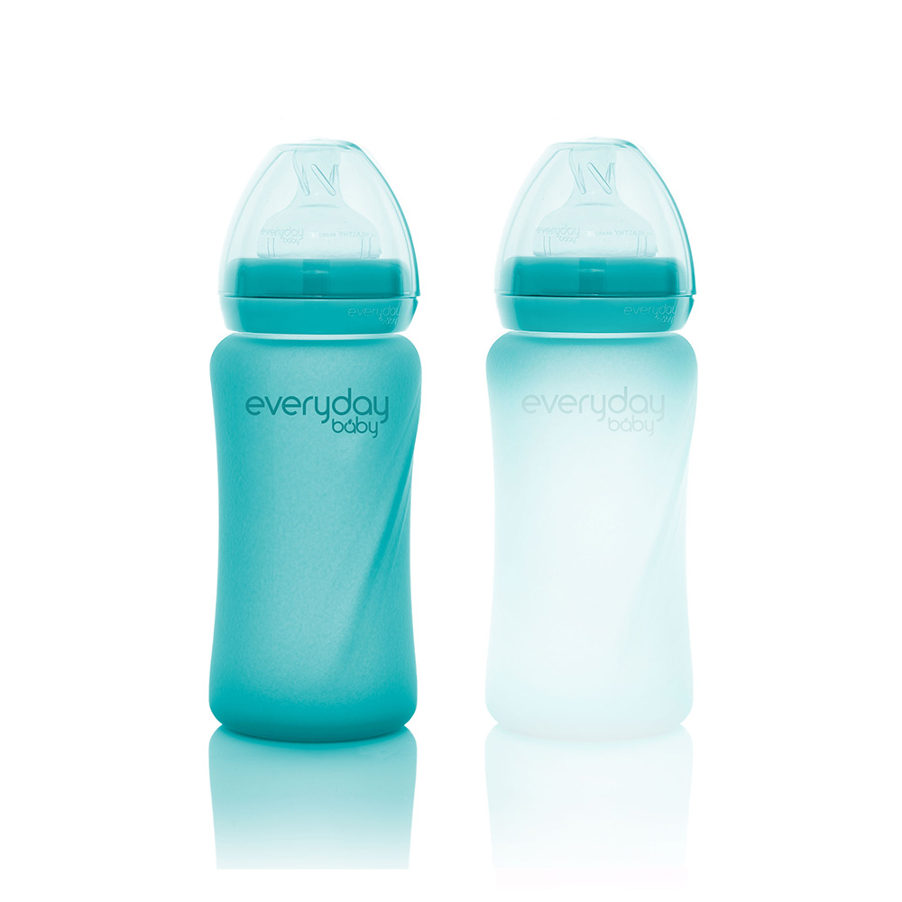 Everyday Baby nappflaska värmeavkännande Healthy + 240 ml - Turquoise