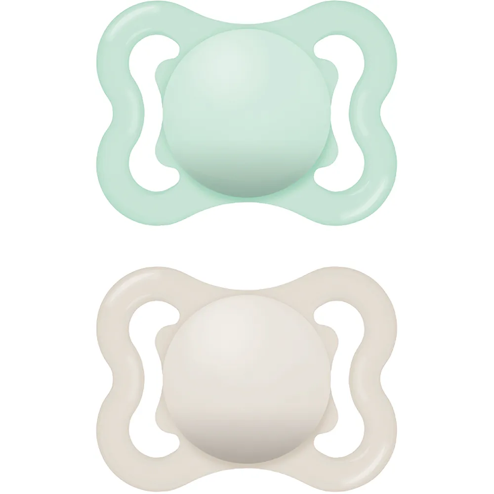 MAM Air Silicone 0-6 mån Blå 2-pack