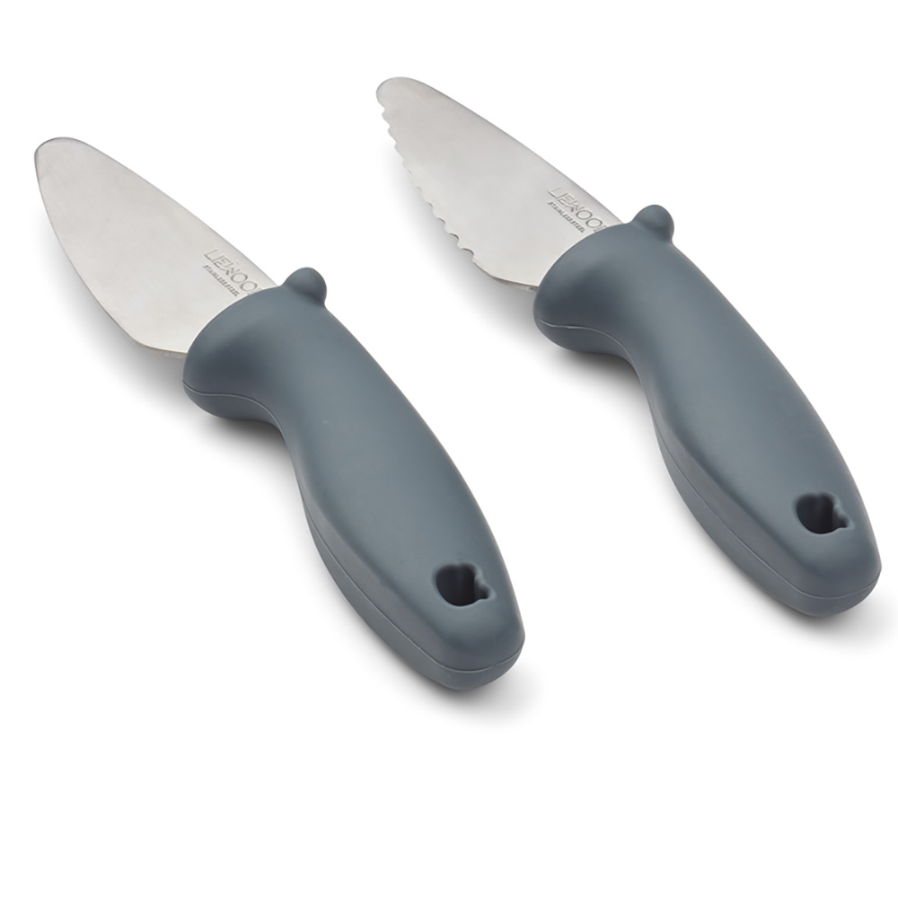 Liewood Perry cutting knivset Whale blue 7130