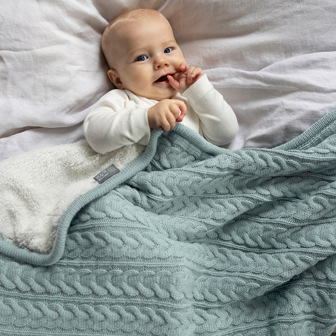 Vinter & Bloom Cuddly babyfilt Sage Green