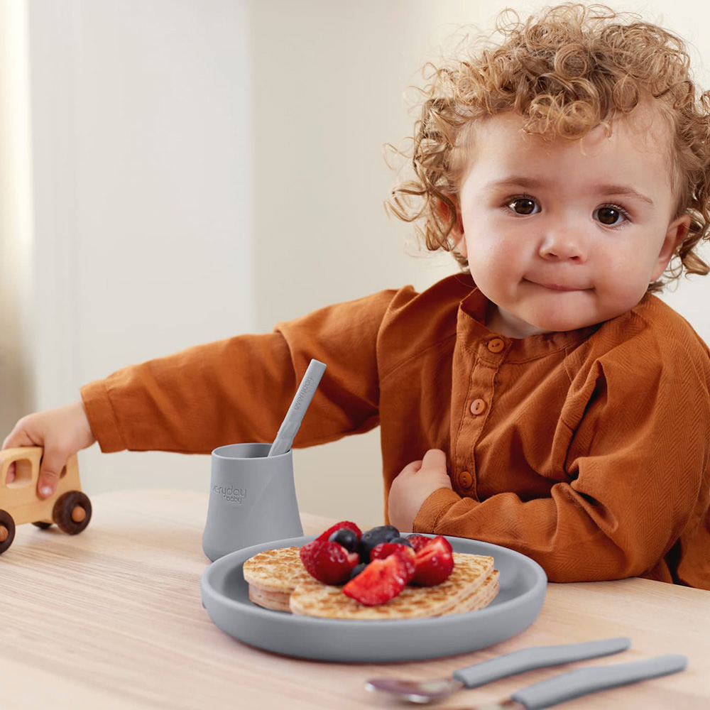 Everyday Baby silikontallrik Quiet Grey