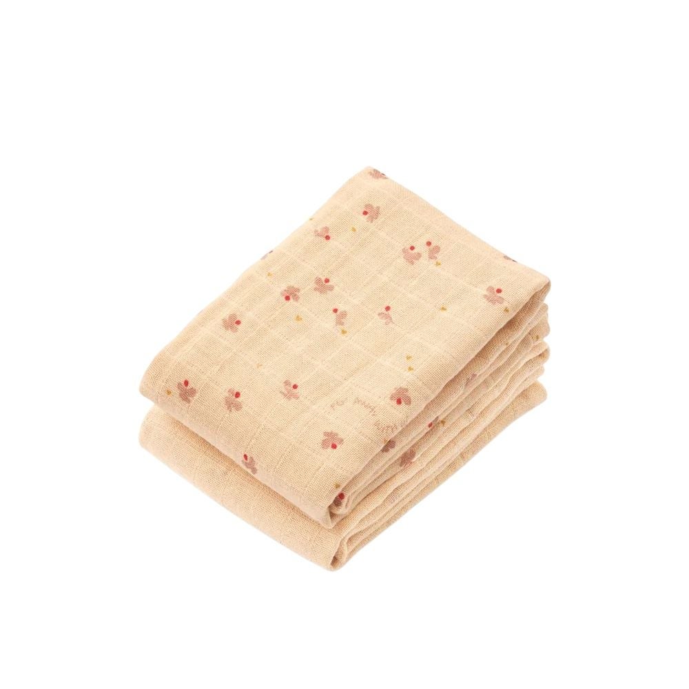 Liewood Lewis muslinfilt 2-pack – Mini Butterfly / Apple Blossom