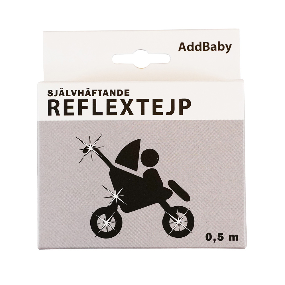 Addbaby Reflextejp 0,5m Silver