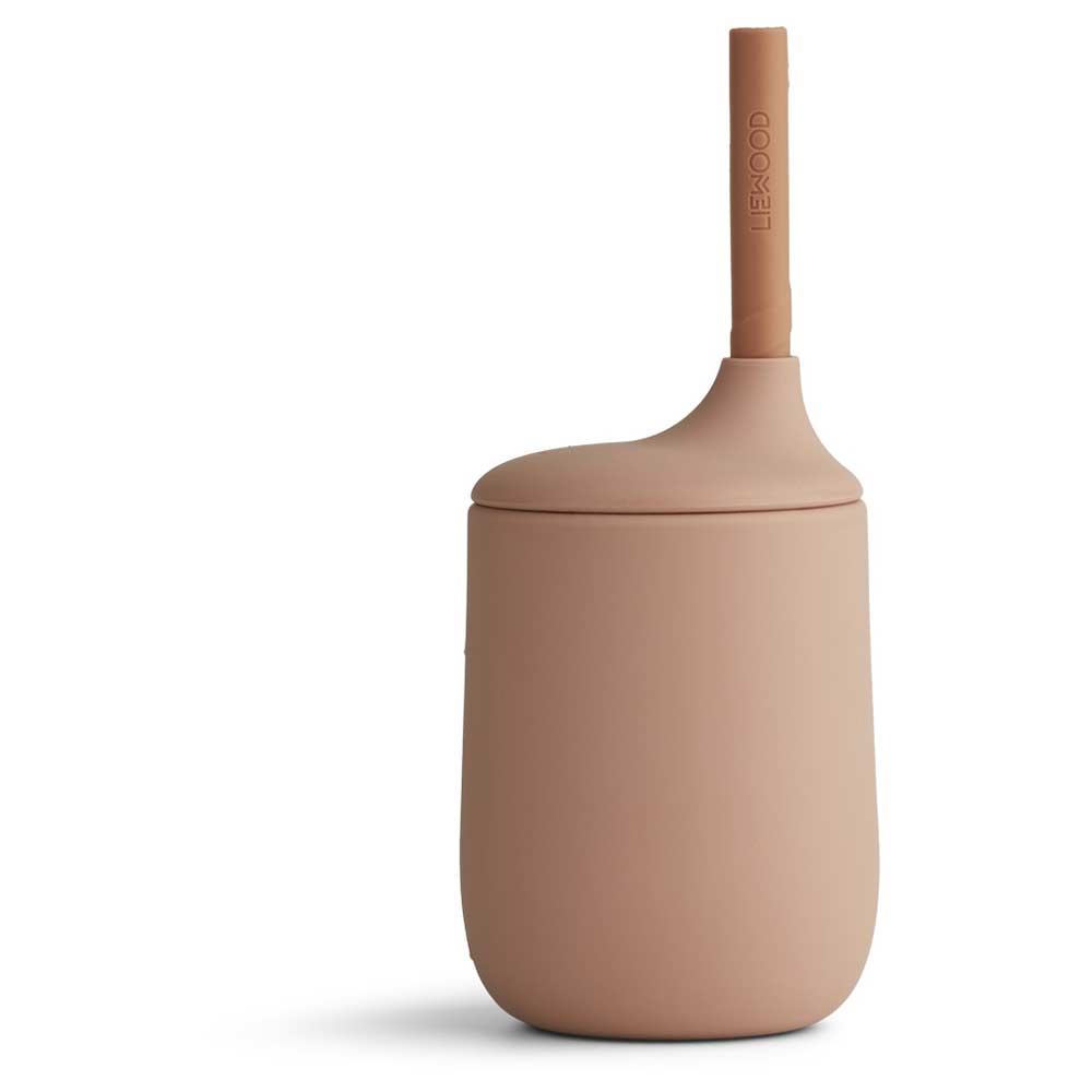 Liewood Ellis sugrörsmugg Dark rose/terracotta