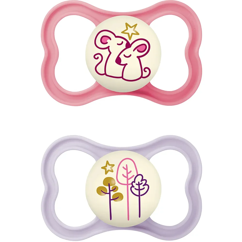 MAM Air Night 16-36m Rosa 2-pack