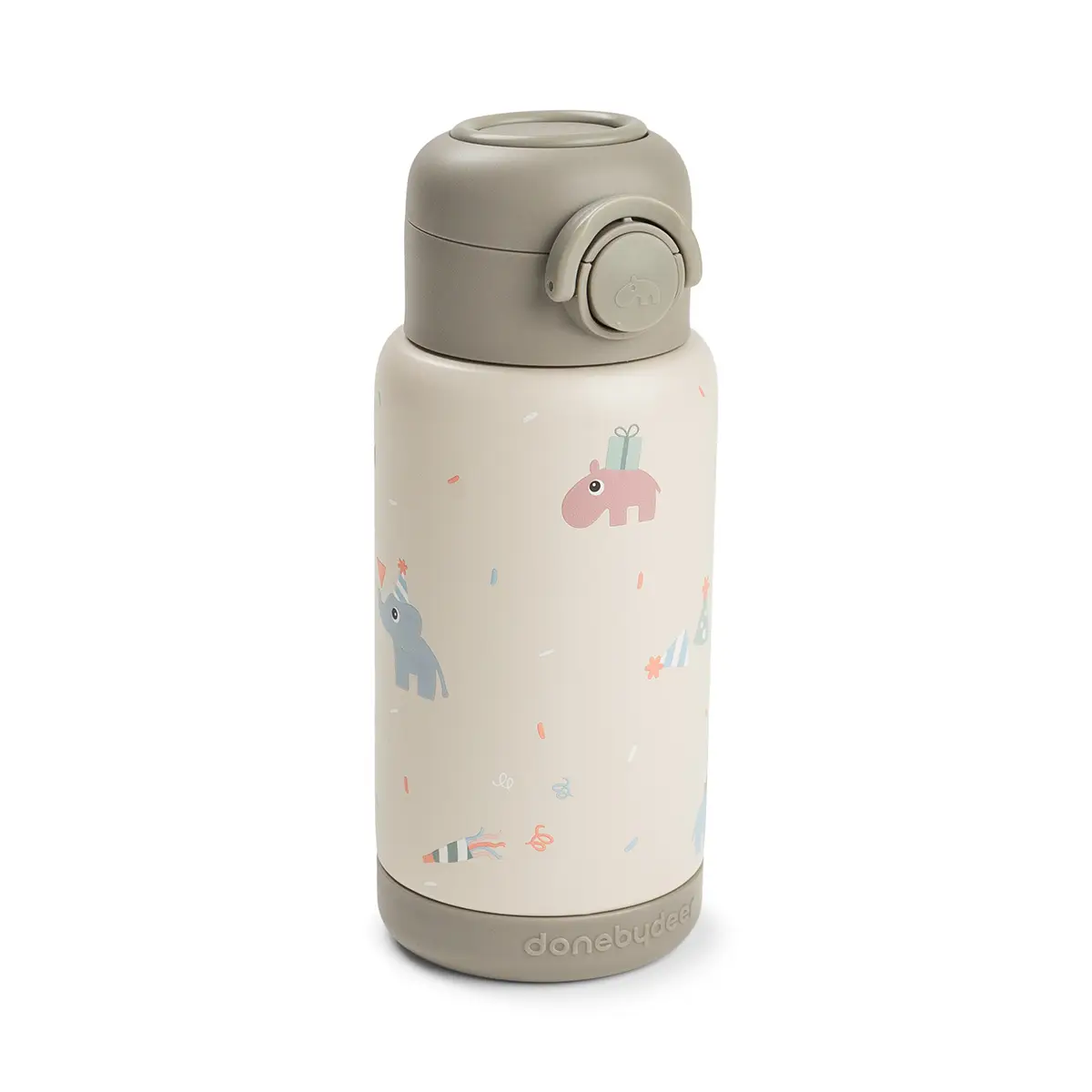 Done by Deer termosflaska med sugrör celebration sand 340 ml