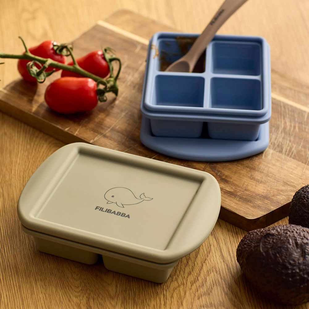 Filibabba Frysbricka silikon 4x65 ml 2-pack Ocean Mix