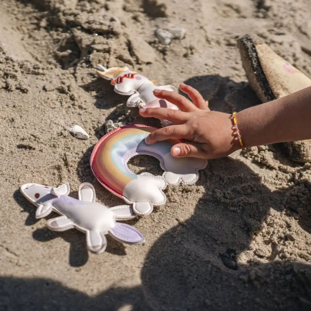 Filibabba neoprene badleksaker – unicorns