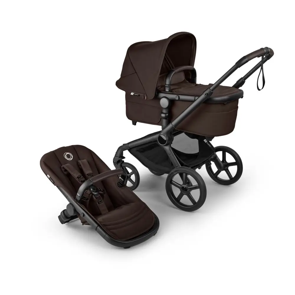 Bugaboo Fox 5 renew barnvagn black/cocoa brown