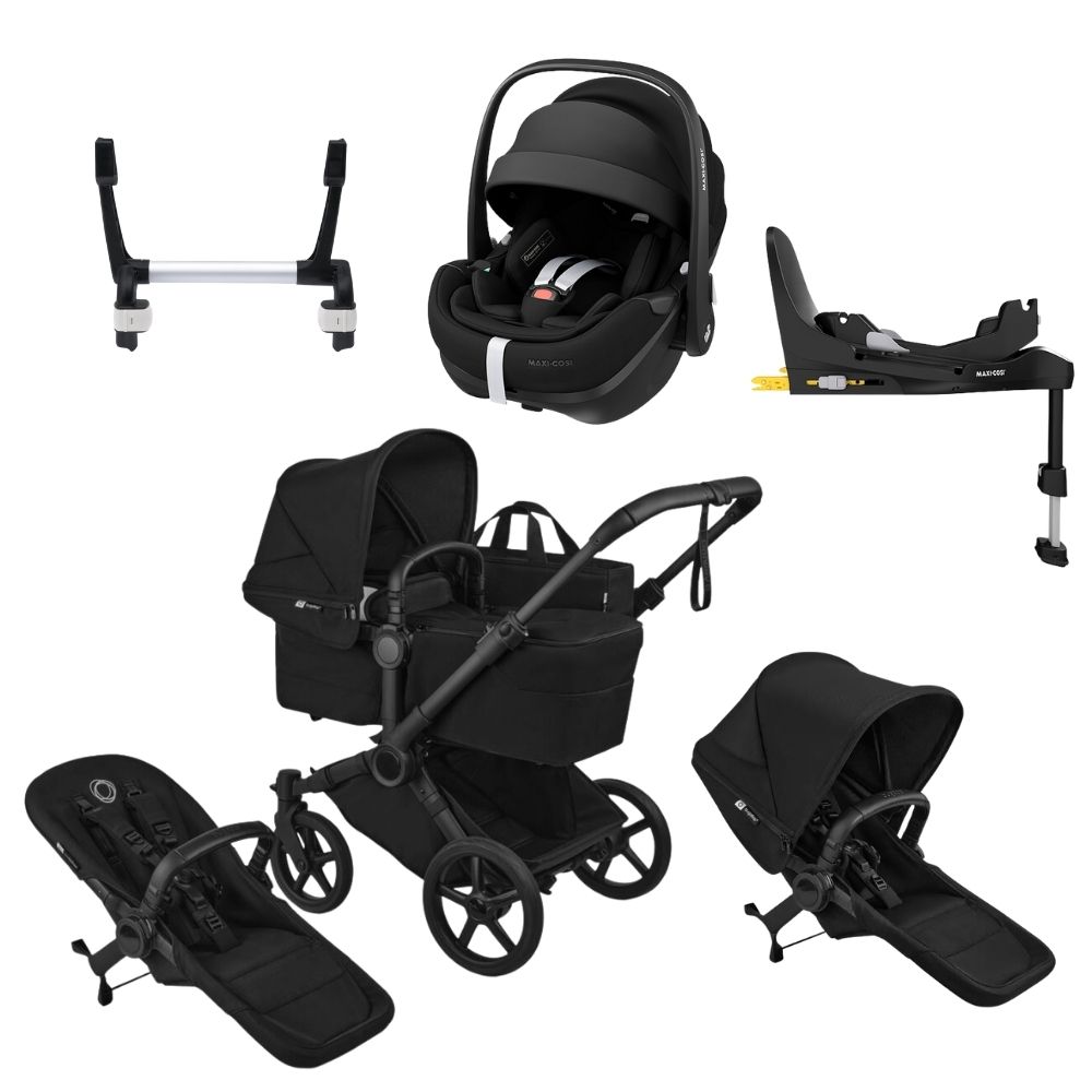 Bugaboo Donkey 6 syskonvagn + Maxi-Cosi Pebble 360 Pro Paket