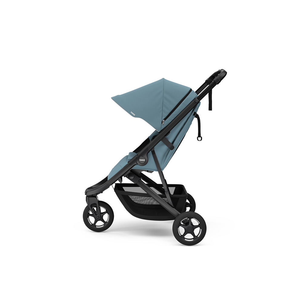Thule Spring 2 Barnvagn Mid Blue on Black