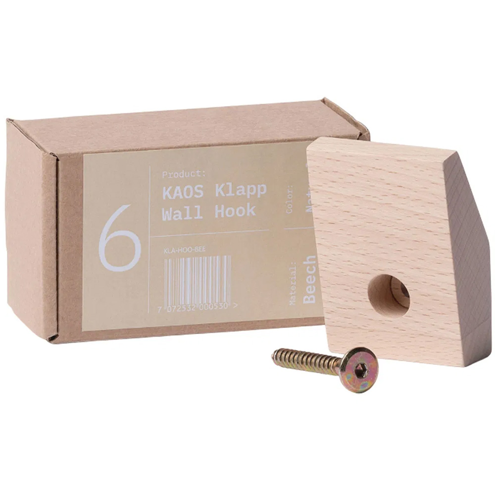 Kaos Väggkrok för klappstol-Björk