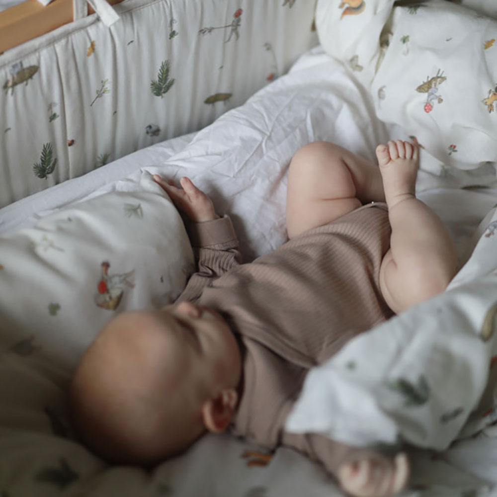 Rätt Start Beskow Tomtebobarnen Påslakanset spjälsäng beige