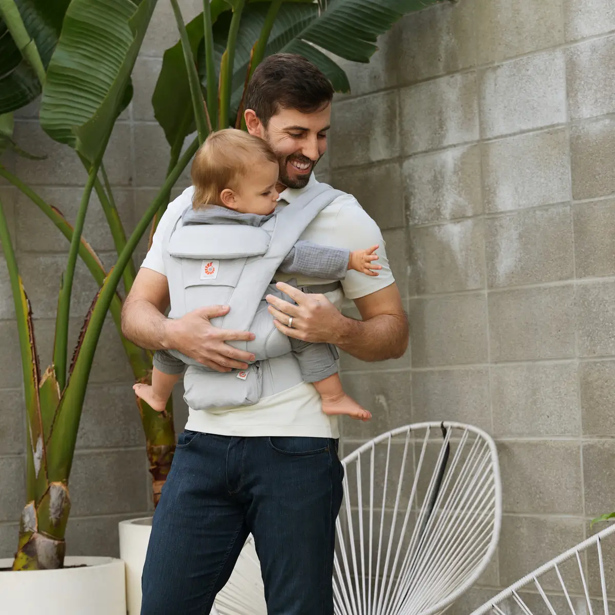 Ergobaby Omni Deluxe Cotton bärsele- Pearl Grey