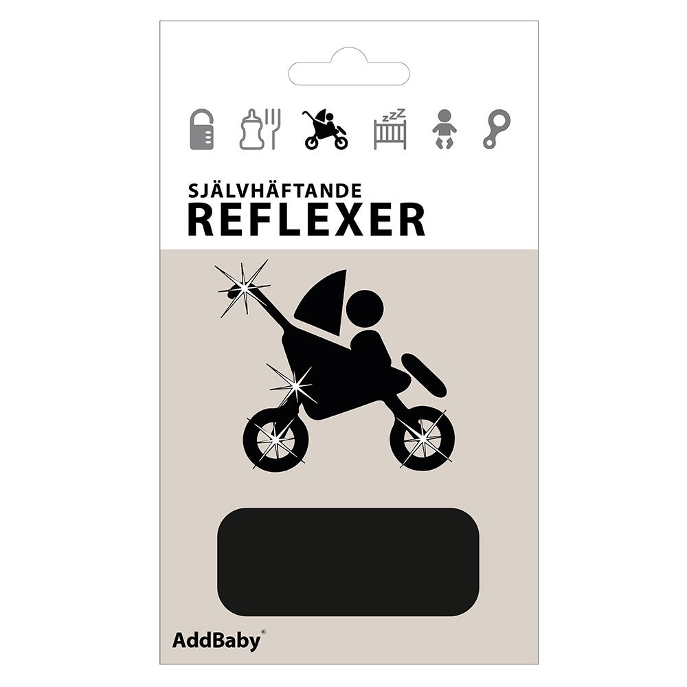 Addbaby Reflexklistermärken Svart