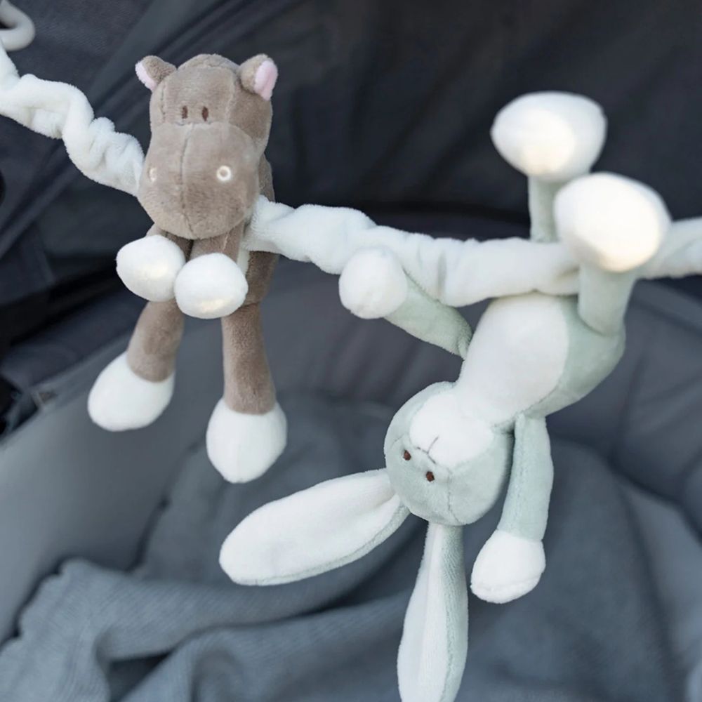 Teddykompaniet Diinglisar Vagnhänge Kanin och Flodhäst