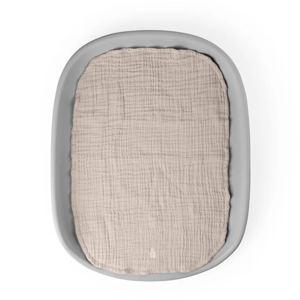 Sebra Skötbäddsunderlägg 2-pack muslin beige