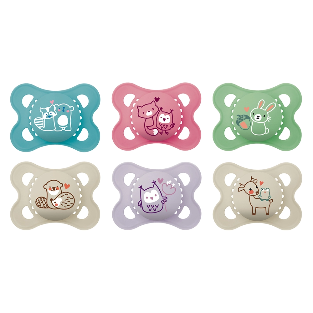 MAM Original Napp 0-6 mån 2p Silk Mix Blandade färger