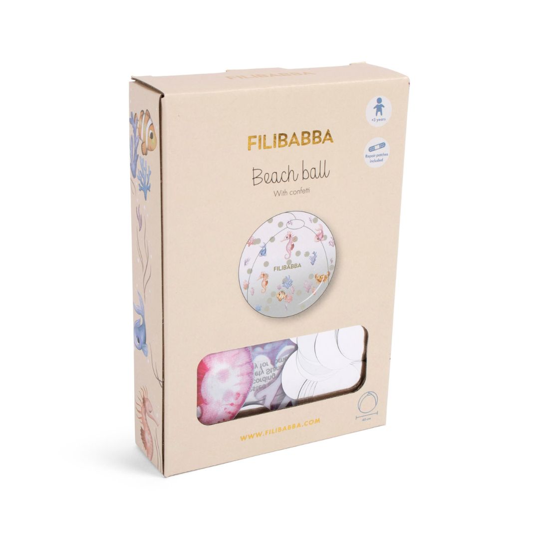 Filibabba Badboll Alfie - Regnbågs glitter konfetti