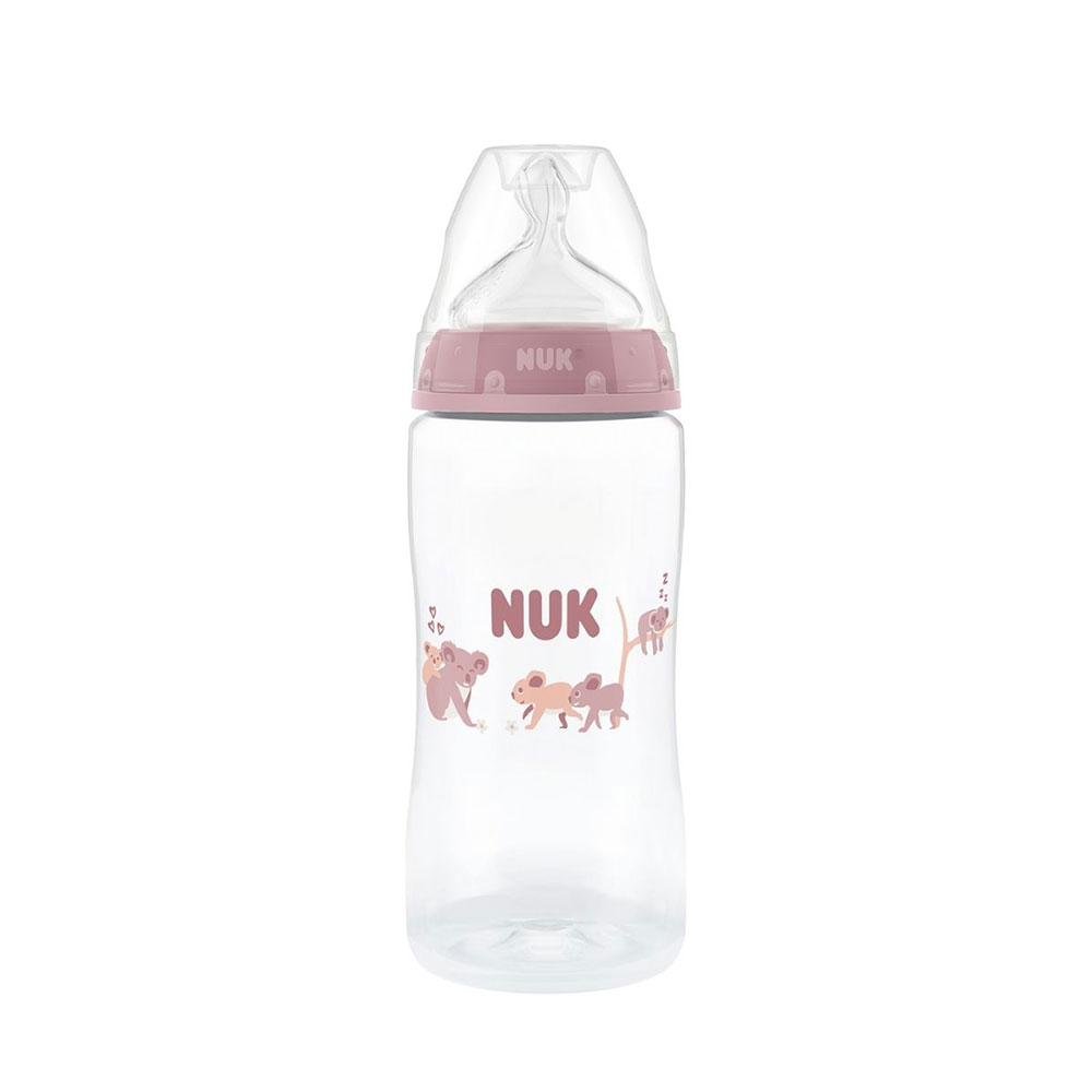NUK first choice bottle 300 ml, koala 3 mån+