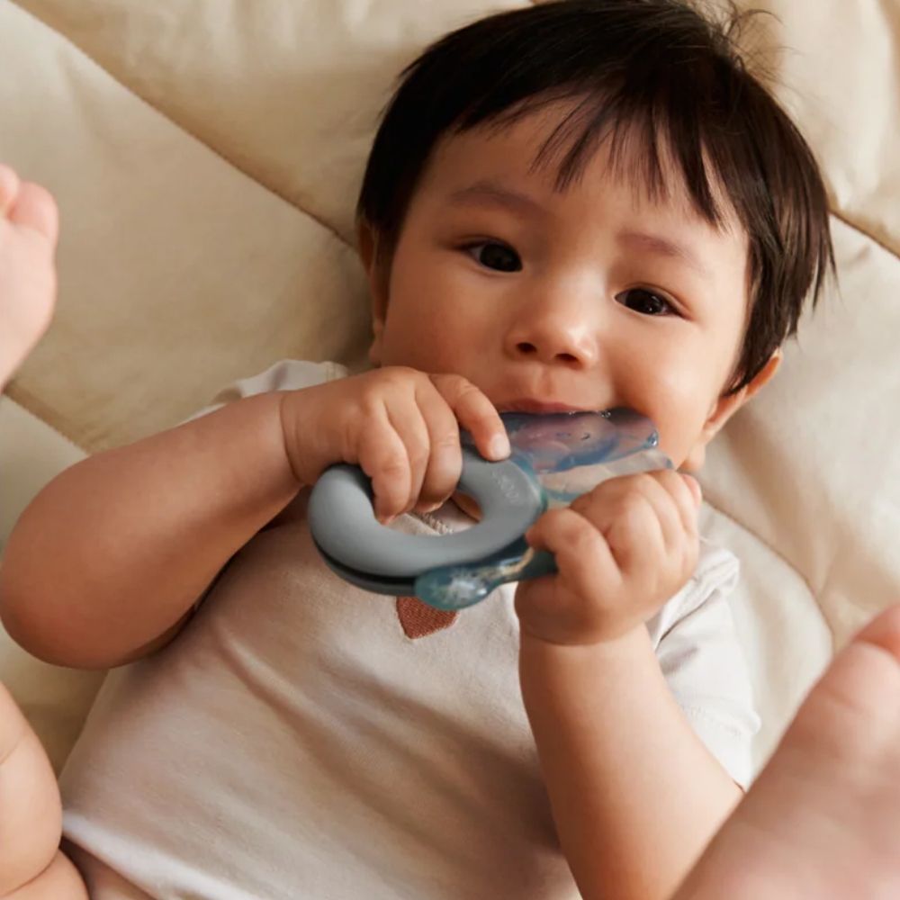 Liewood Rita Elephant Bitring 2-Pack Sandy / Dove blue