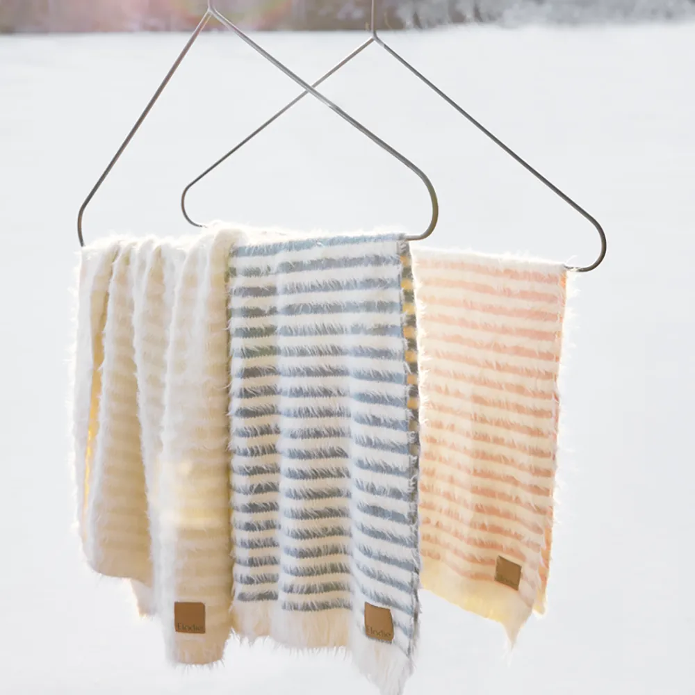 Elodie Details Furry Knit Filt Faded Rose