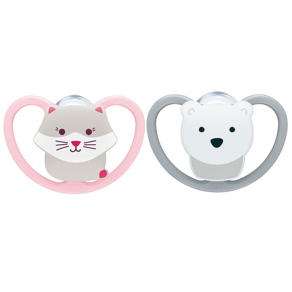 NUK napp perfect match air cat/polarbear 18 mån+