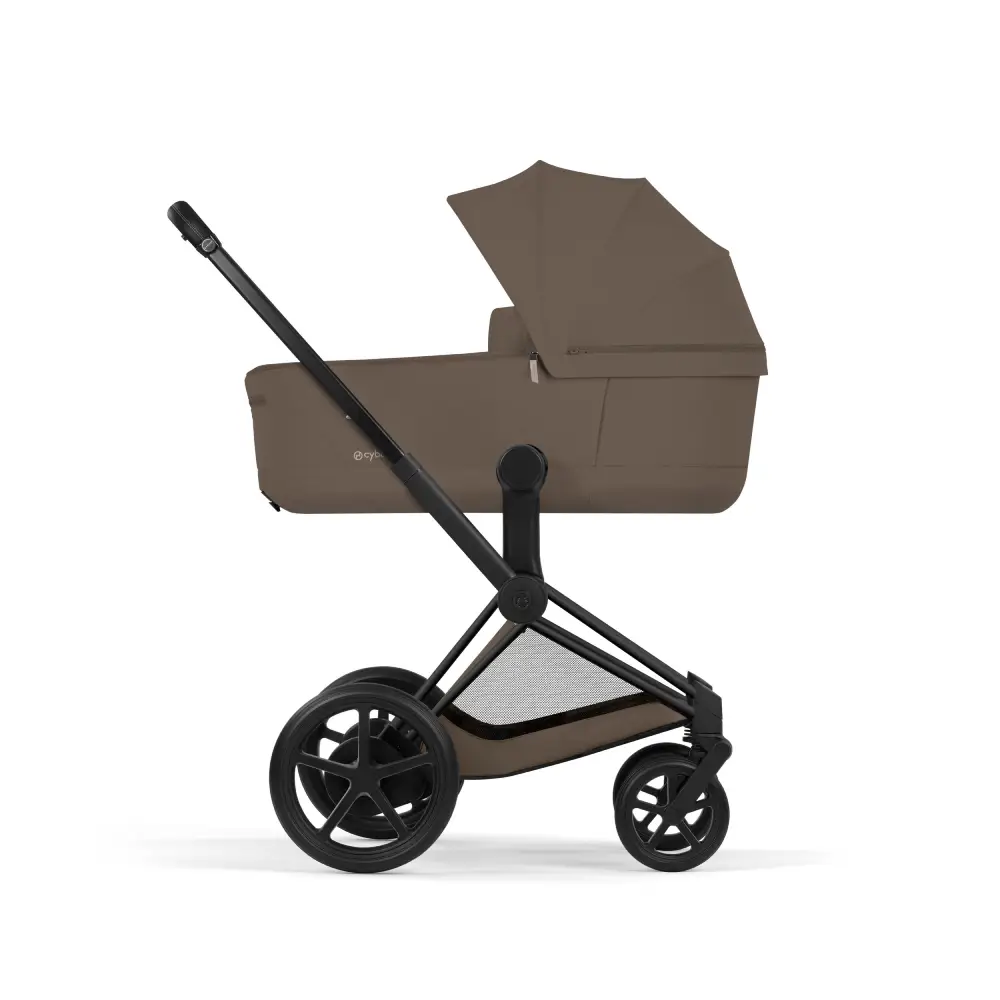 Cybex ePriam Barnvagn Matt Black/Coconut Brown
