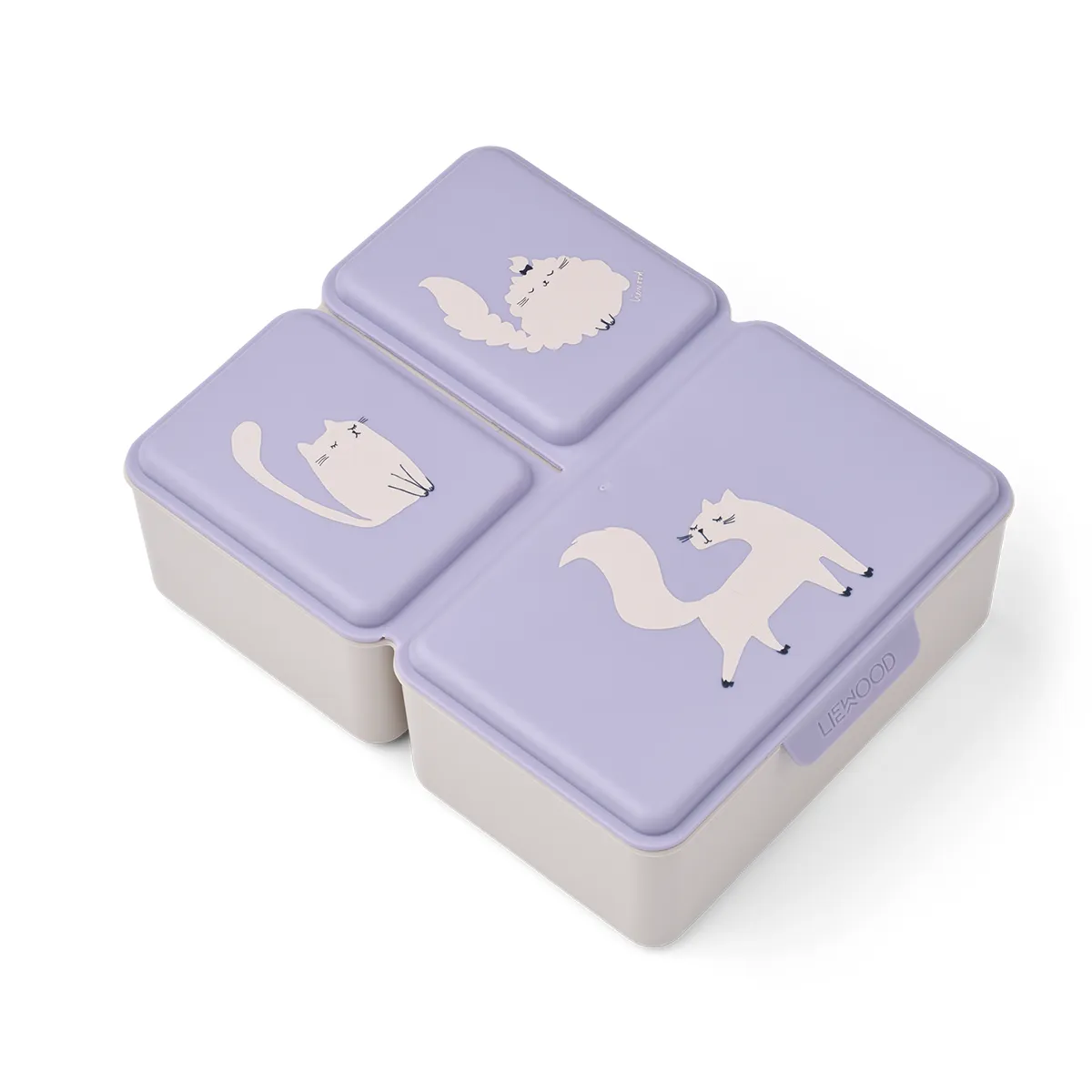 Liewood Driss lunchlåda Cat / Warm lilac