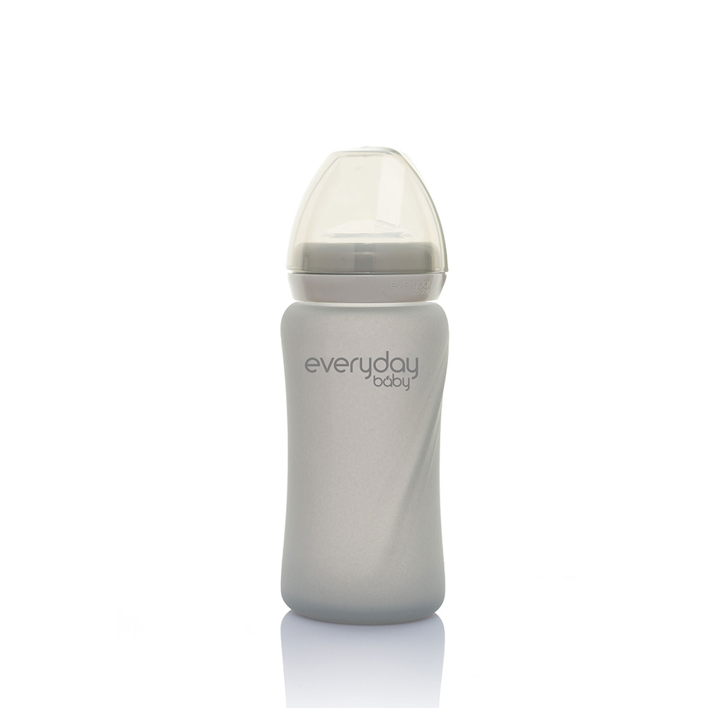 Everyday sugrörsflaska Healthy + 240 ml - Quiet Gray