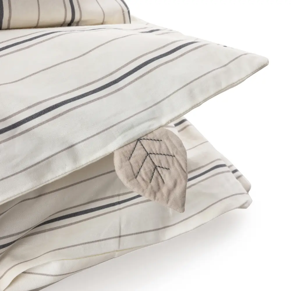 Sebra Påslakanset baby cream stripe