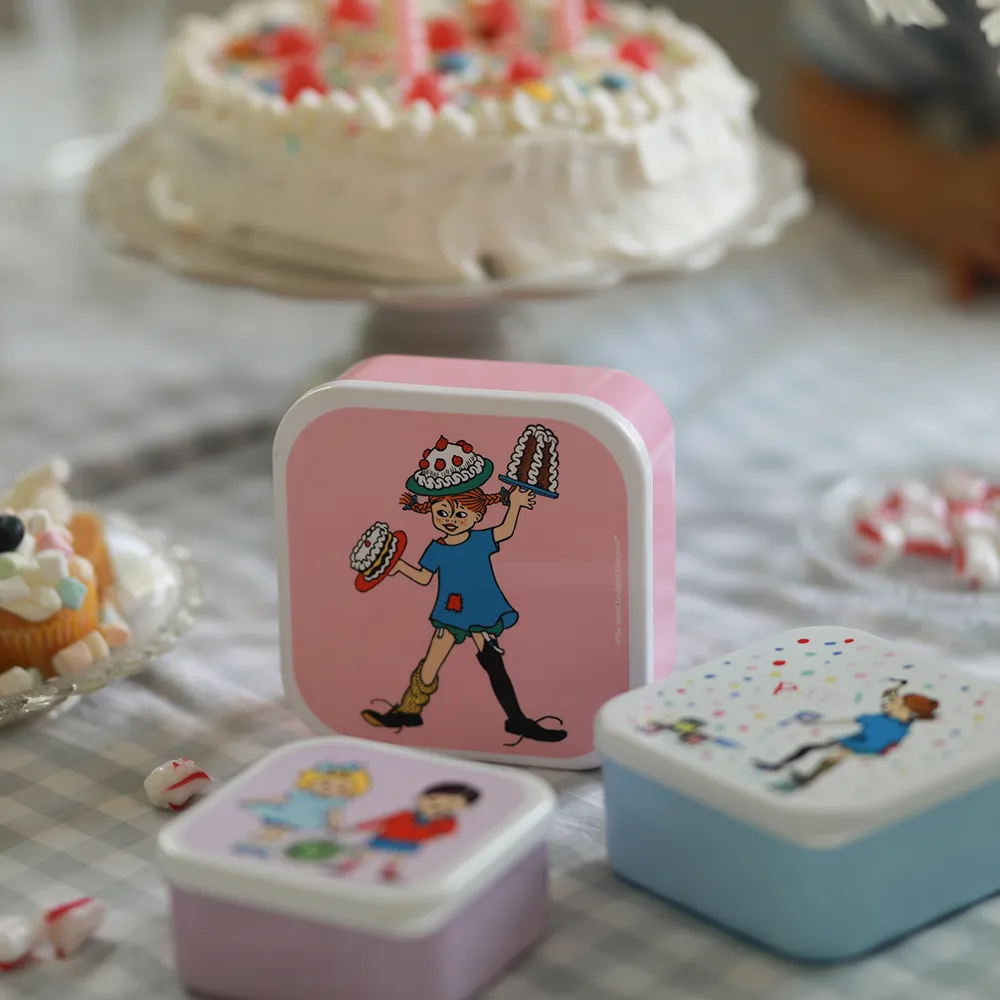 Rätt Start Pippi Födelsedag Snackbox 3-pack