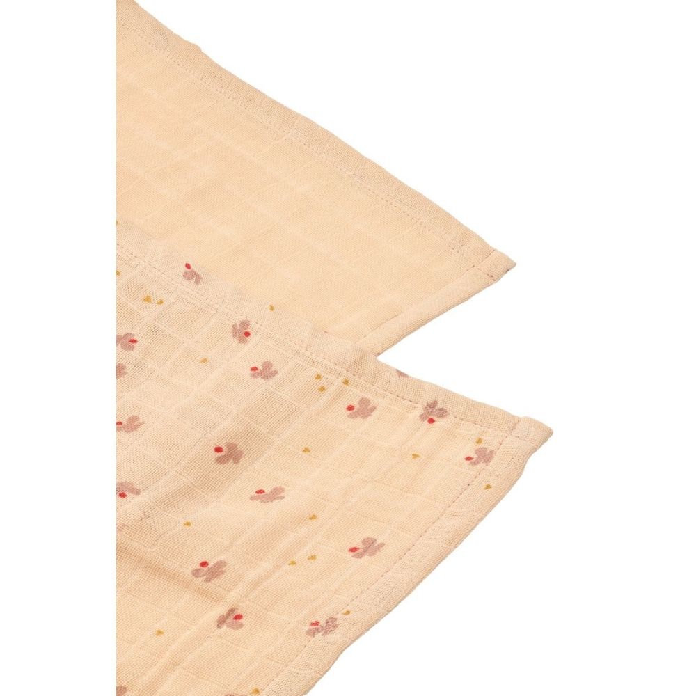 Liewood Lewis muslinfilt 2-pack – Mini Butterfly / Apple Blossom