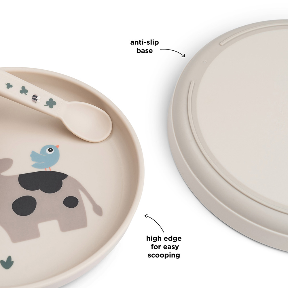 Done by Deer Foodie tallrik Tiny farm Sand