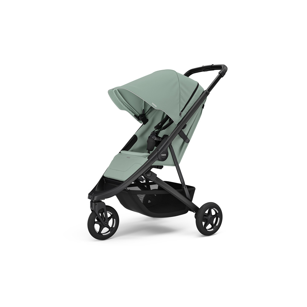 Thule Spring 2 Barnvagn Mist Green on Black