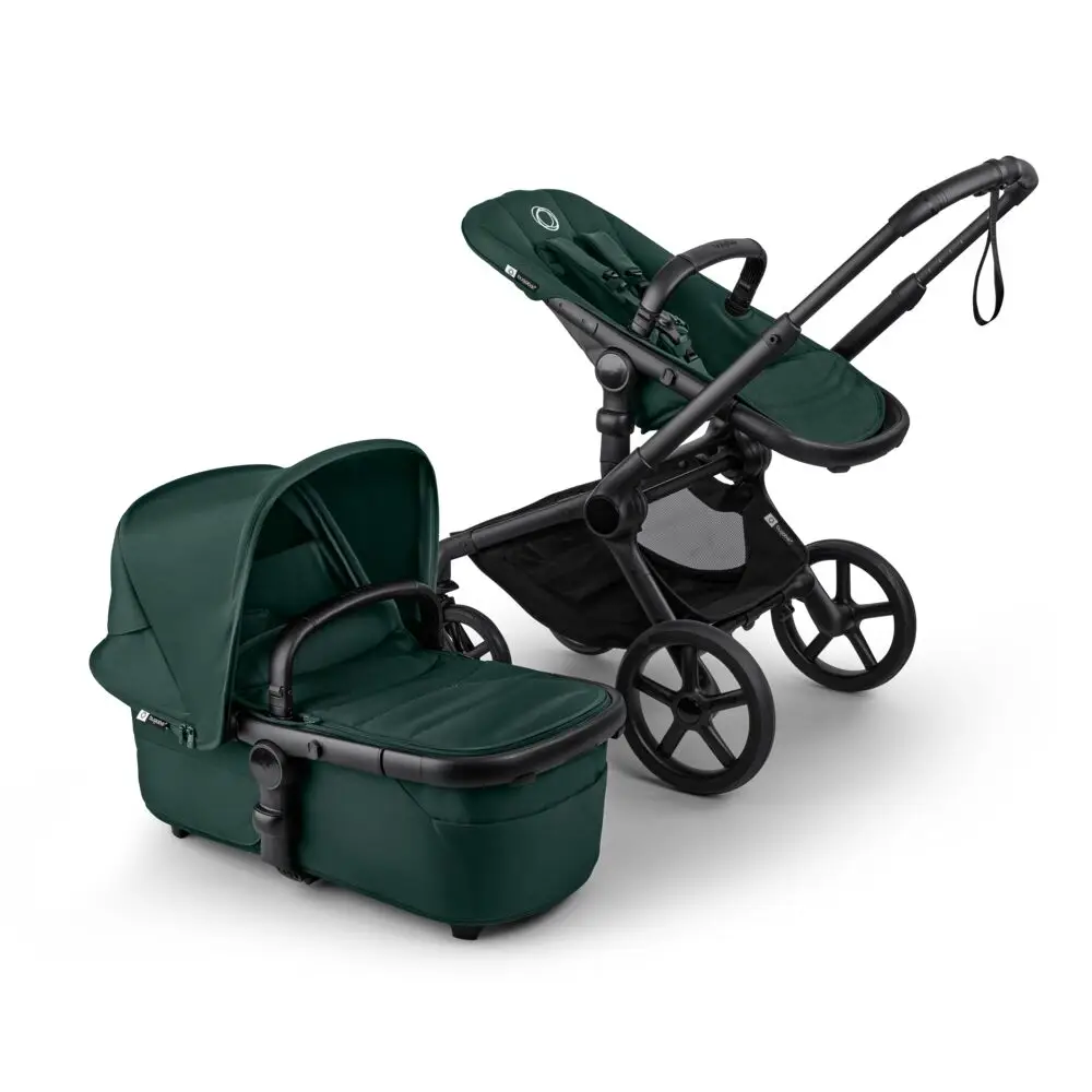 Bugaboo Fox 5 renew barnvagn black/fern green
