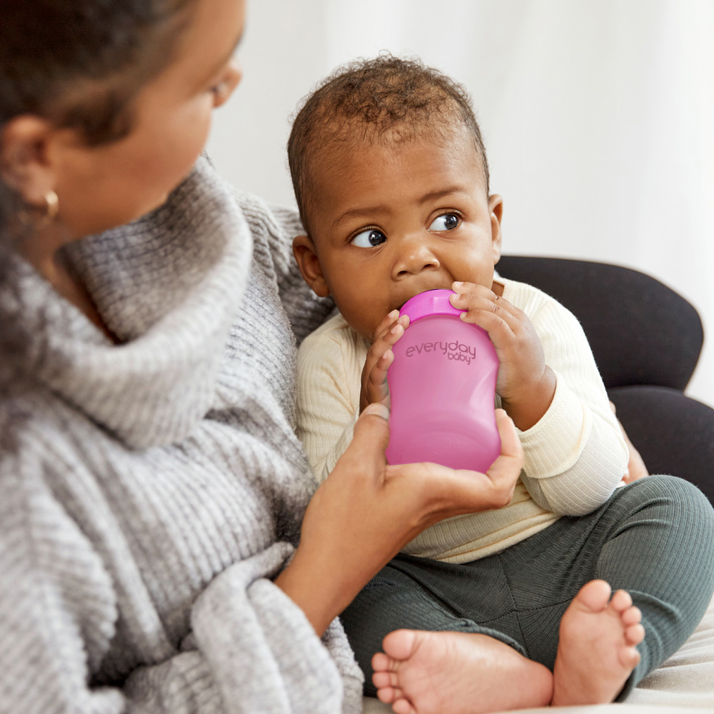 Everyday baby värmeavkännande nappflaska - 150ml Cerise rosa