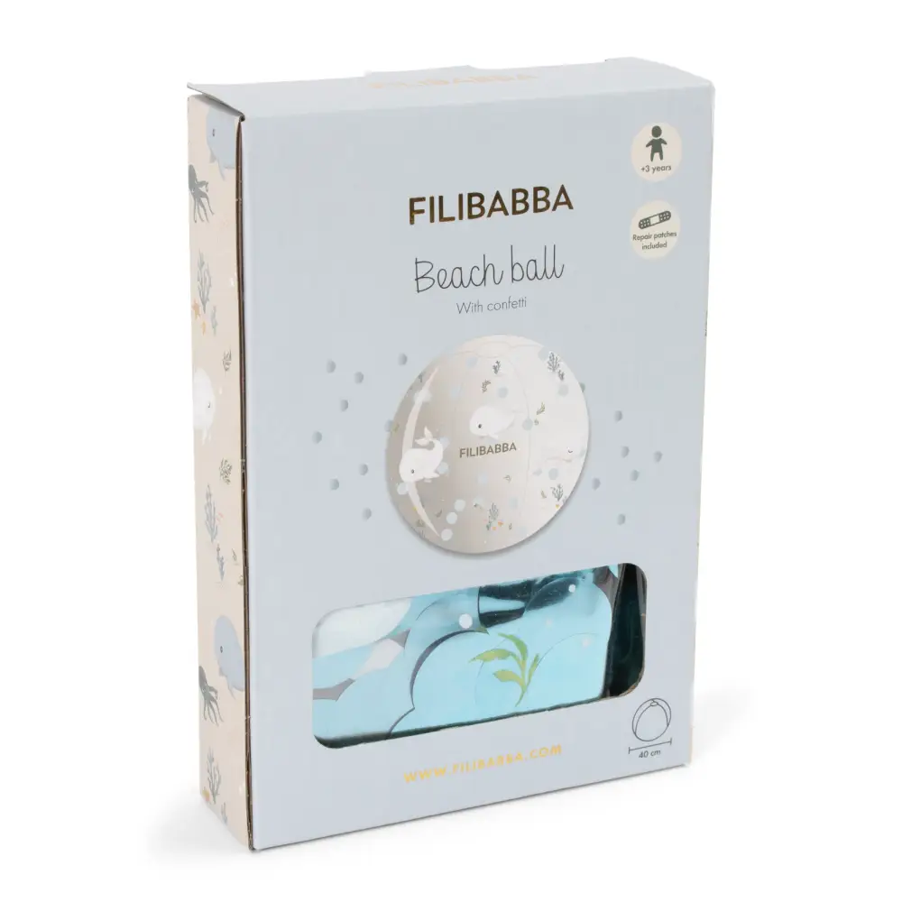 Filibabba Badboll alfie – christian's whale tales confetti