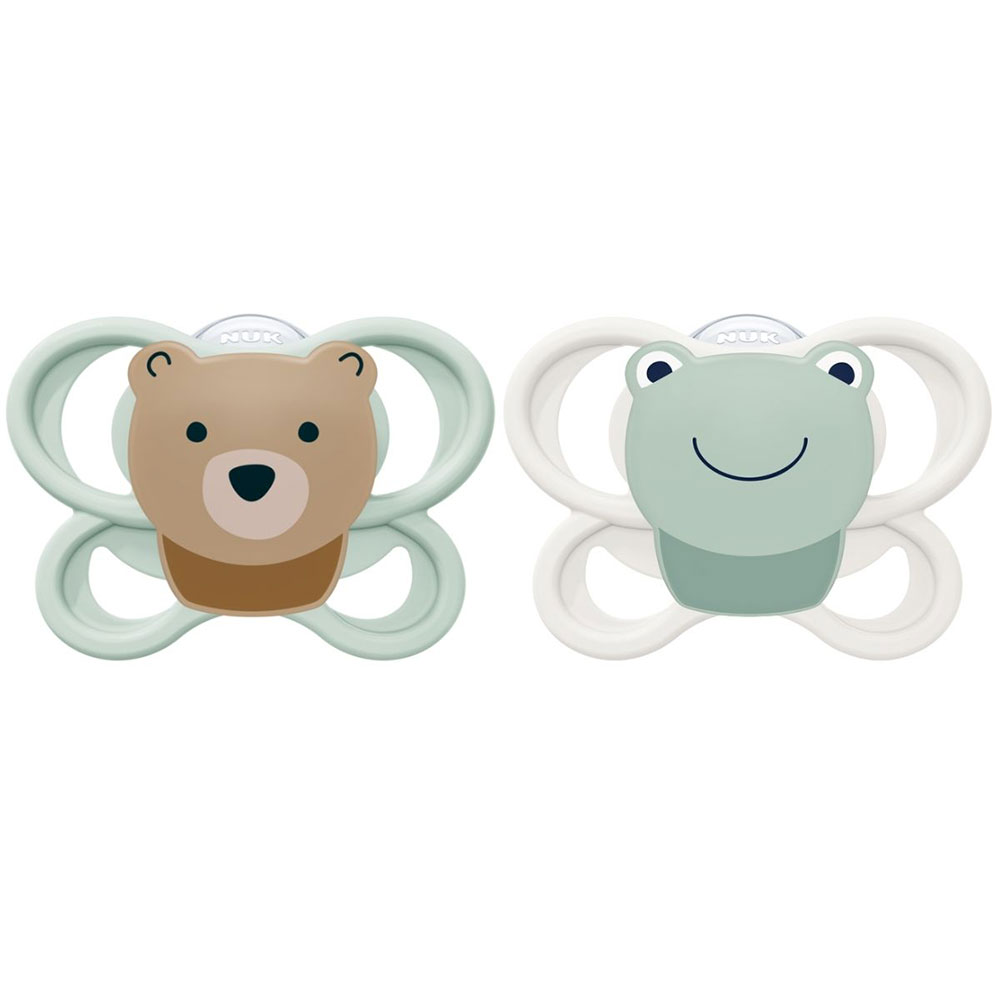 NUK napp Perfect Match Air bear/frog 0-6 mån