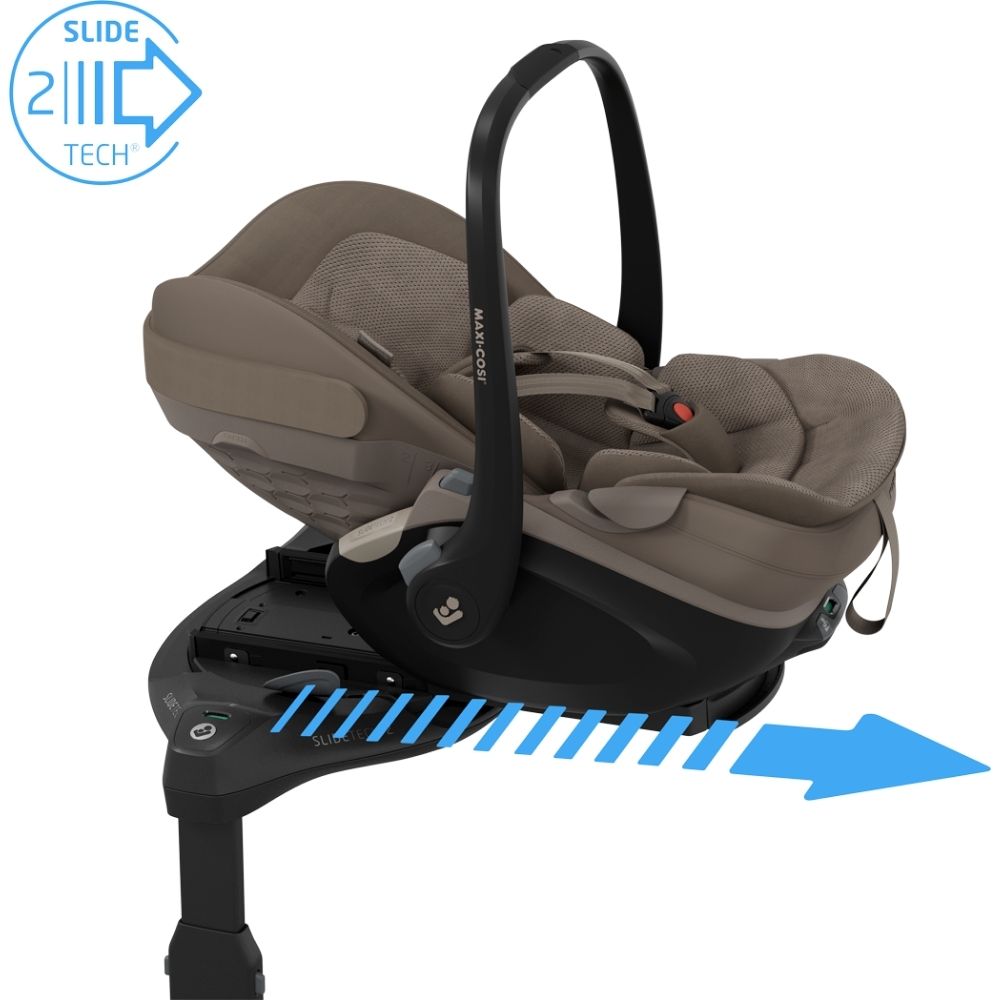 Maxi-Cosi Pebble Slide Pro Babyskydd Oak Truffle