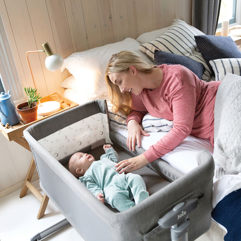 Joie Roomie Glide bedside sidosäng Shale