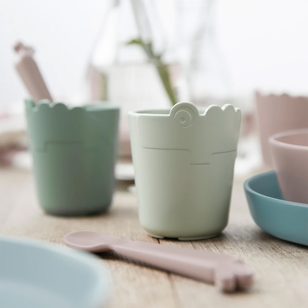 Done by Deer Kiddish mini mug Croco Green 