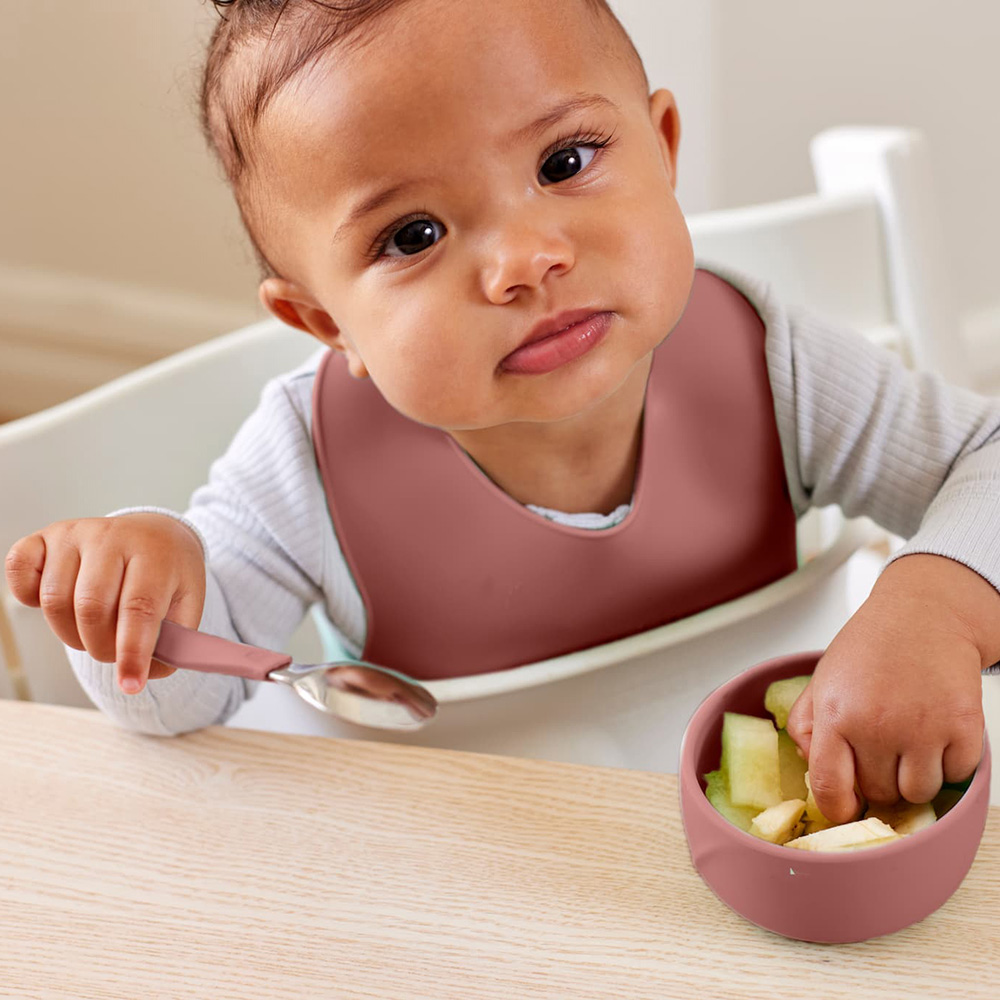 Everyday Baby silikonskål 2-pack Nature Red