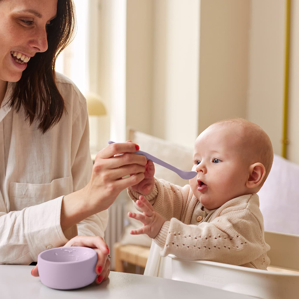 Everyday Baby silikonskål 2-pack Light Lavender