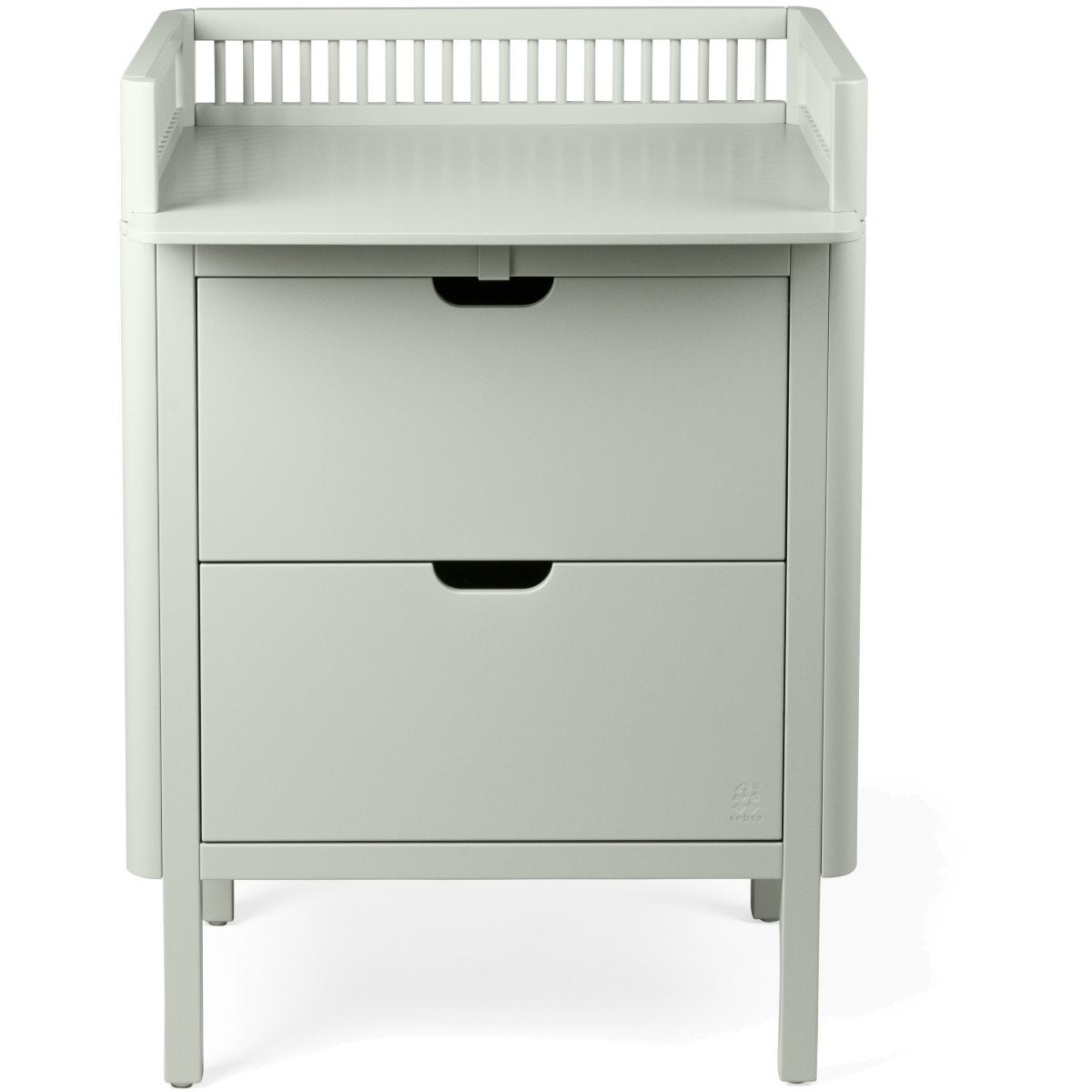 Sebra Skötbord med lådor mist green